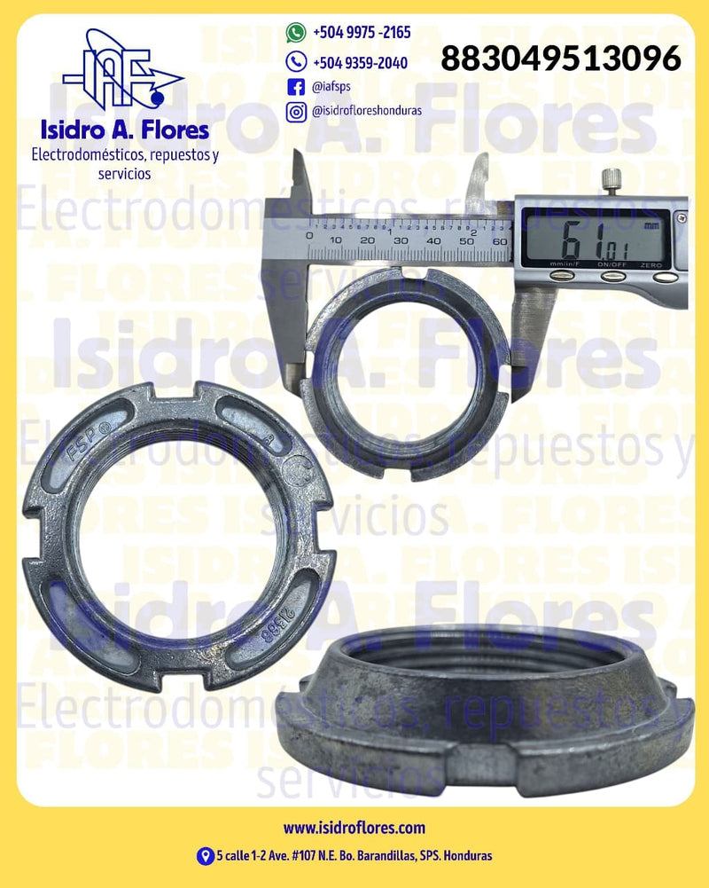 Tuerca de cono, para soporte de tina de lavadora Whirlpool original