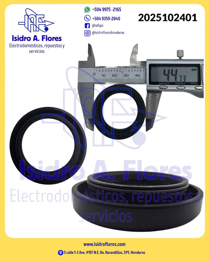 Sello original tapadera de arriba en el eje de transmisión Whirlpool