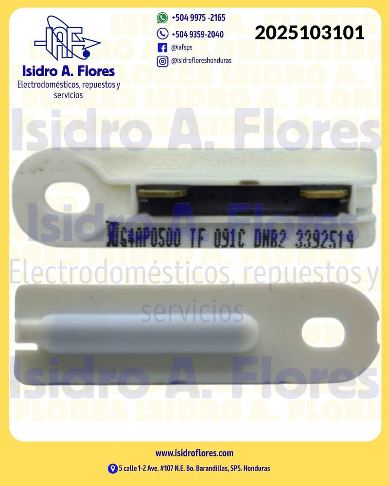 Térmico para secadora original Whirlpool blanco pin fino