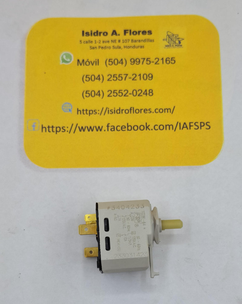 Switch selector de encendido de secadora, original Whirlpool