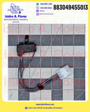 Switch de puerta original de secadora  3 cables gris marca Whirlpool