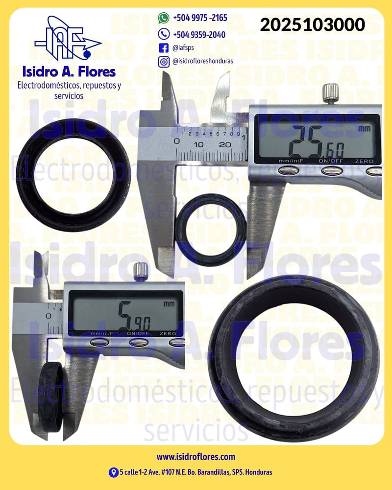Sello del eje del basket drive Whirlpool mecánica  original unidad