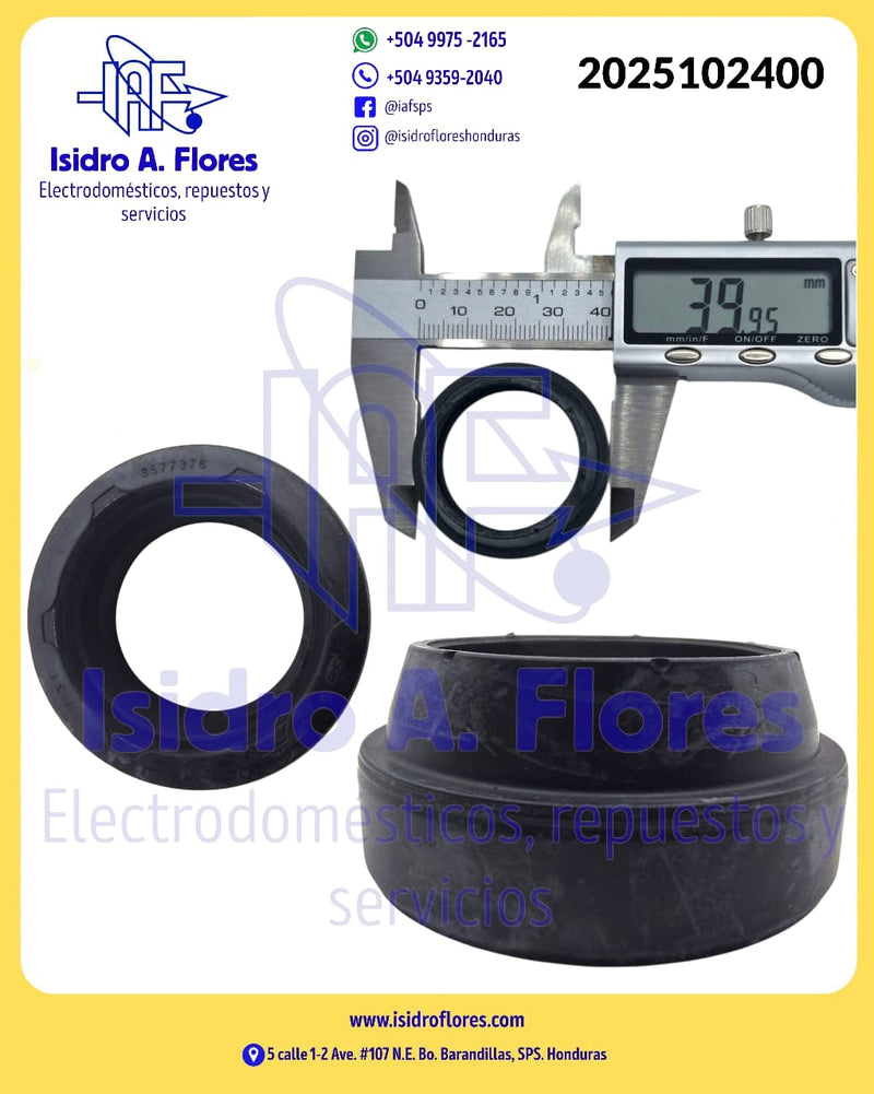 Sello cónico original grande de lavadora Whirlpool mecánica