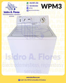 Lavadora Whirlpool mecánica 3 perillas tapa ancha
