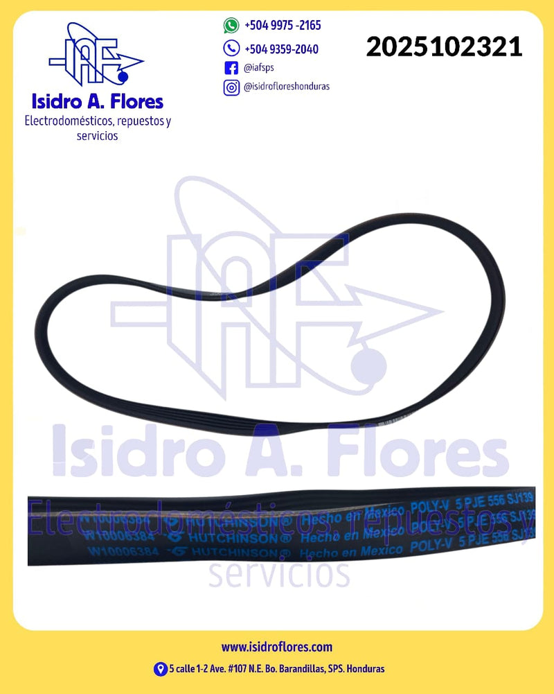 Banda de lavadora Whirlpool original  modelo electrónico