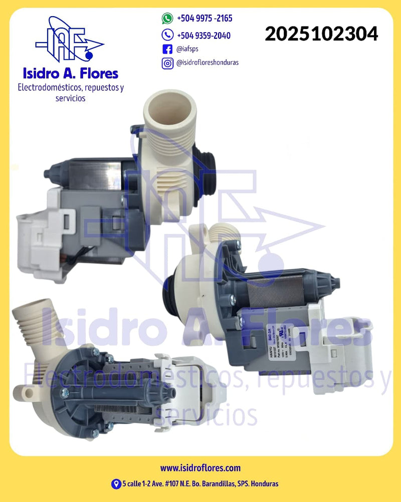 Bomba électrica  original de lavadora electrónica Whirlpool