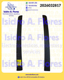 Inserto de manija curva negra original refrigerador GE Mabe Andromeda