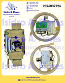 Termostato original  de refrigeradora no frost Mabe GE  23.5" bulbo