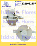 Motor evaporador original GE - MAbe   Eva Sirius Mabe 110V, con aspa
