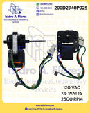 Motor evaporador original  Mabe 2500RPM FZ.127V v.s. Sirius 360