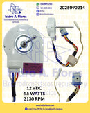 Motor evaporador original 12v 4.5W DC con sensor remplazo WR60X10074