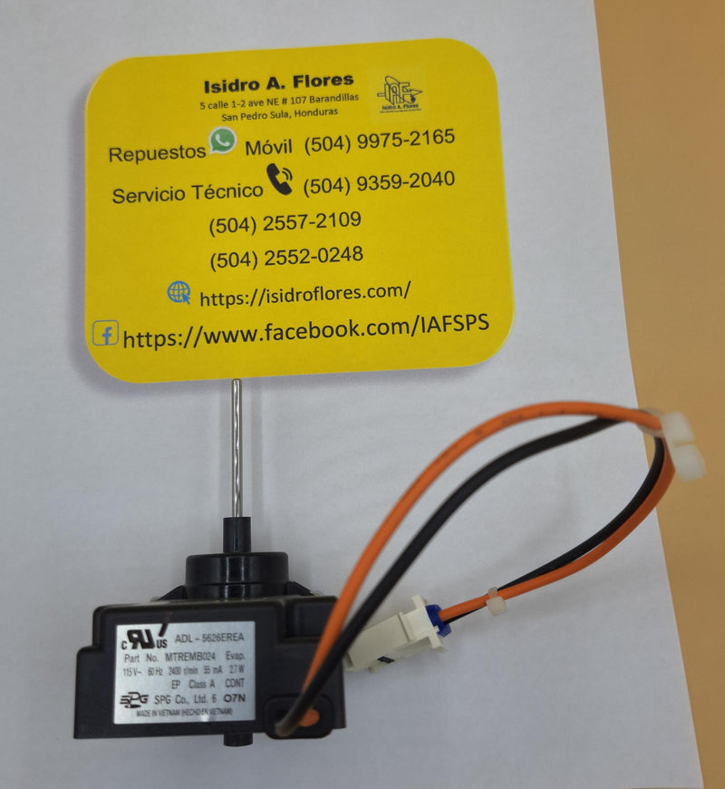 Motor evaporador de refrigeradora  genérico  sirve  Mabe Sirius