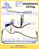 Resistencia tubular 22" para refrigeradora incluye sensor