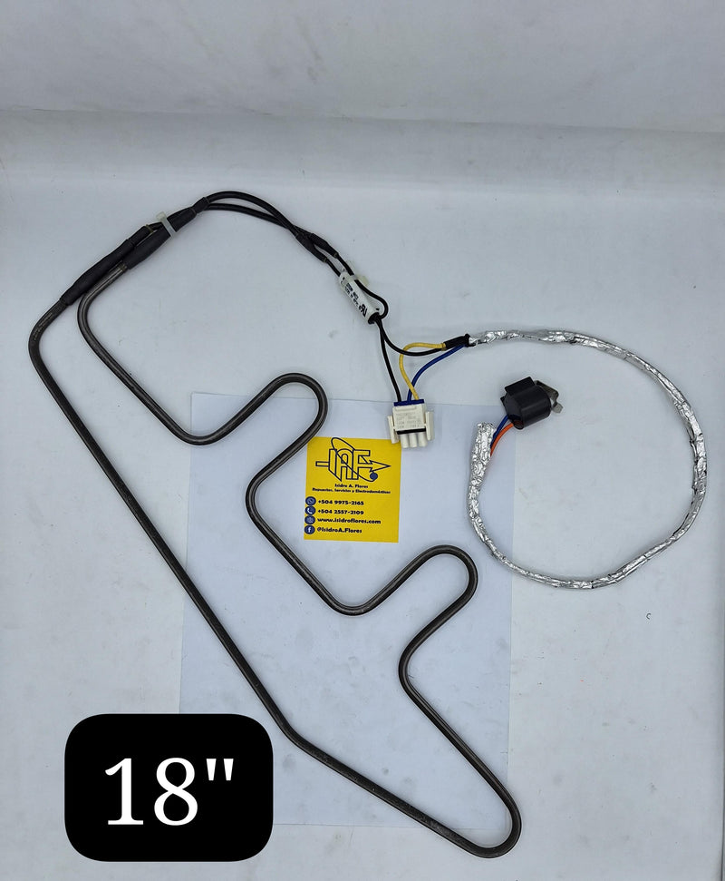 Resistencia tubular original con bimetal para refrigeradora GE