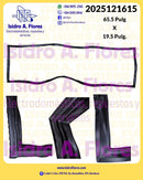 Empaque de refrigeradora GE OEM punta arpón ancho negro 65.5"X19.5"