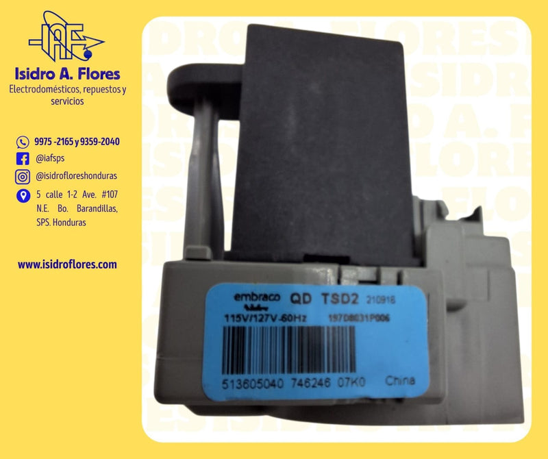 Switch Arrancador de GE Embraco terminal 1/4 con Capacitor 10UF