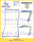 Empaque blanco refrigeradora Nirvana original GE Cetron 25.5"X48.5"