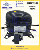 Compresor 1/5 R134 EM3D50HLT 115-127V original GE (Embraco) completo