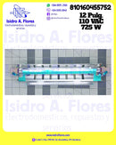 Resistencia vidrio genérica refrigerador GE única  30 cms 12"