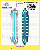 Resistencia vidrio genérica refrigerador GE única  30 cms 12"