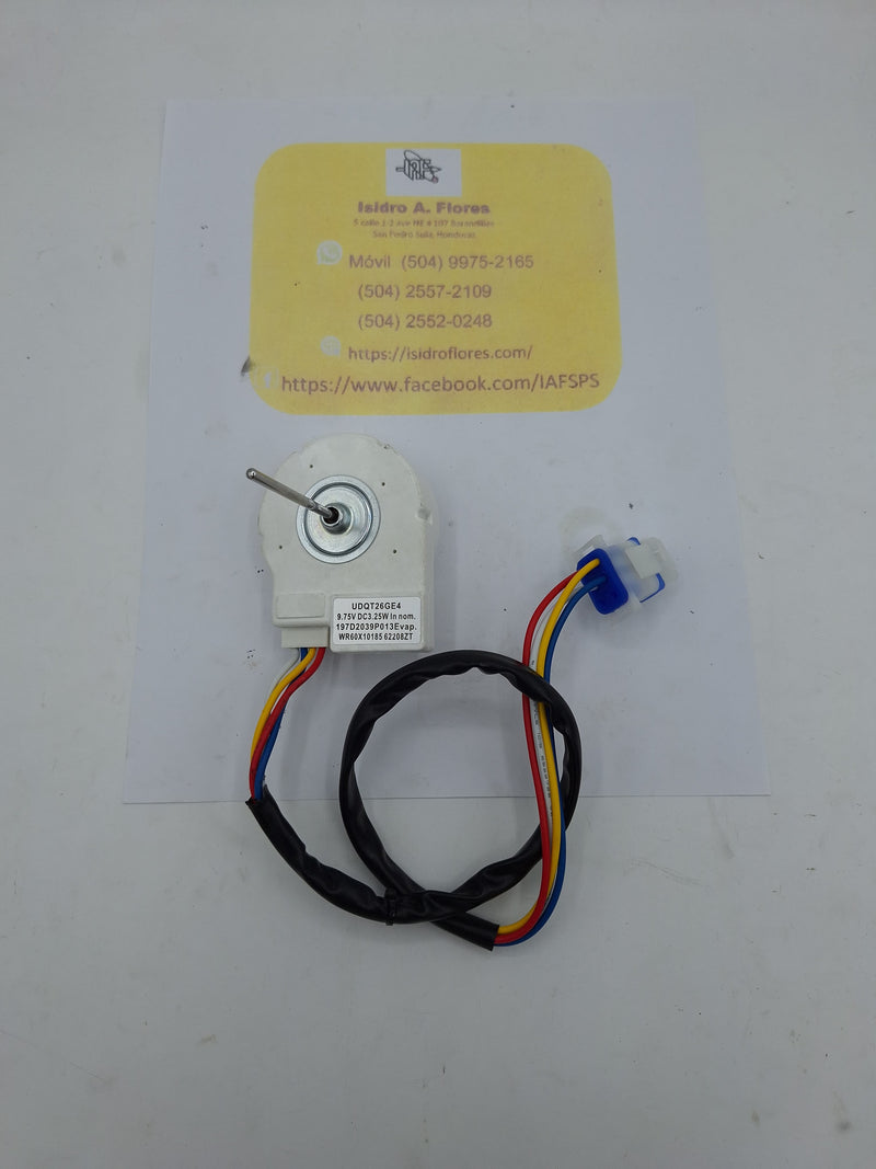 Motor evaporador sirve GE 9.75V DC, 3.25W  UDQT26GE4