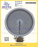 Resistencia de plancha cerámica GE original radiante 8.5DEXT