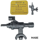Valvula original  de quemador mabe pin corto