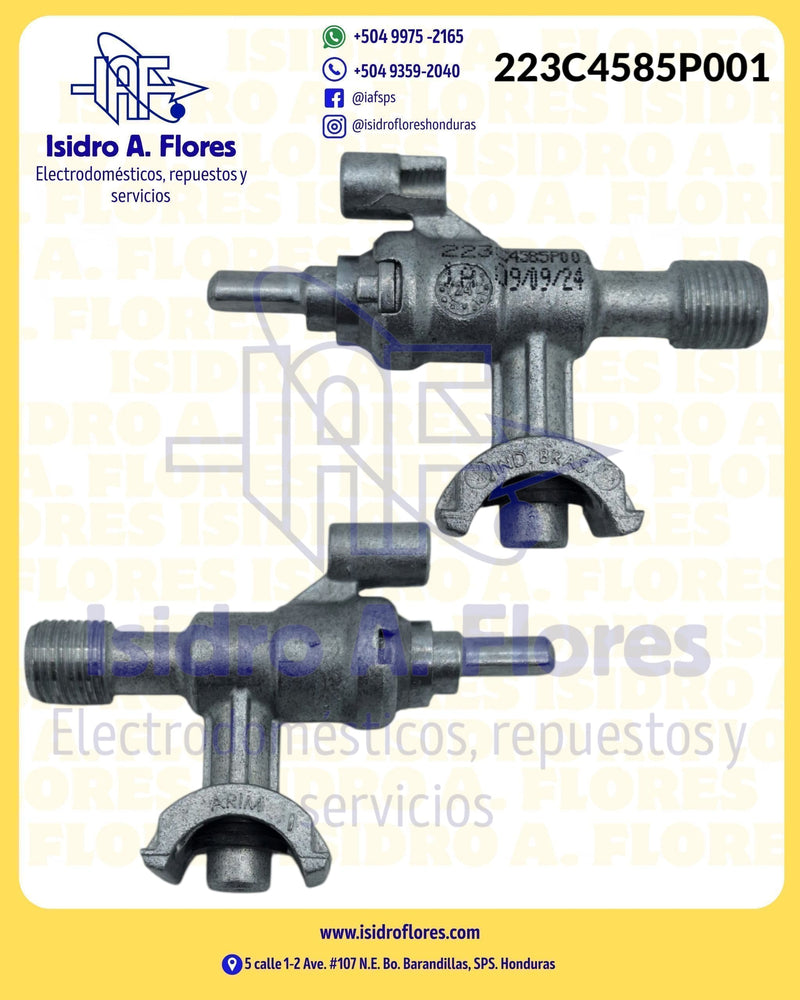 Valvula original  de quemador mabe pin corto