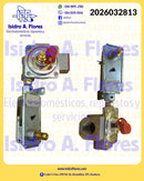Ensamble valvula de control de estufa de gas original GE MABE