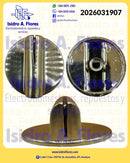Perilla de estufa  de gas inoxidable de lujo original Mabe  proteo