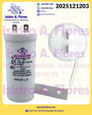 Capacitor original de lavadora GE 45 MFD /250V
