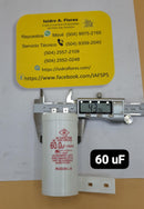 Capacitor lavadora 60UF marca Globe Sirve GE - Mabe