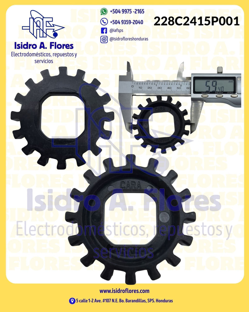 Embrague original fijo de lavadora o engranaje de transmisión GE MX