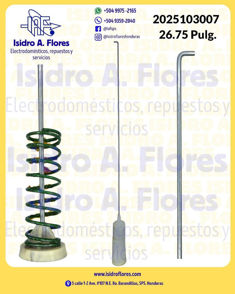 Suspensión ensamble para lavadora Mabe 26.75" verde