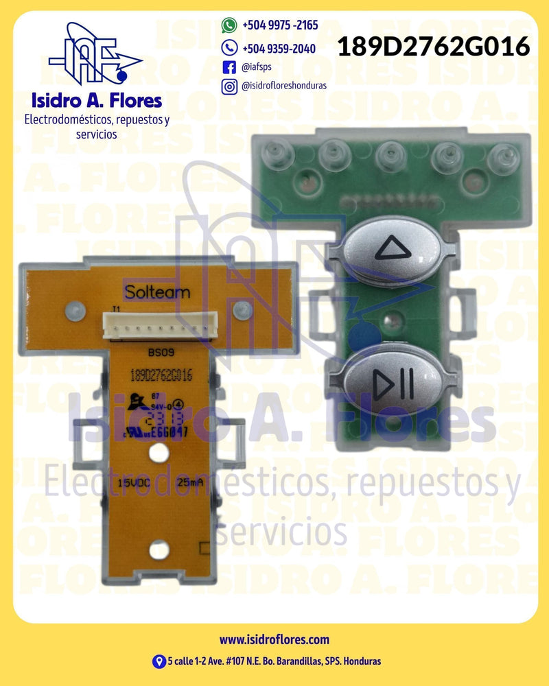 Tarjeta o placa electrónica de lavadora GE T de selector de botones