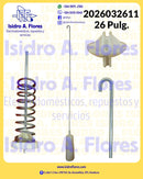Suspensión original GE Kraken rojo, lavadora 26"