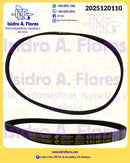 Banda de lavadora original GE - Mabe Kraken 5PJ587 SJ161