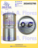 Capacitor aluminio de lavadora 50UF +5% 250V original GE 2 postes