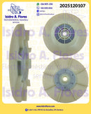 Polea original de motor de lavadora GE, Mabe Kraken 16-19KG