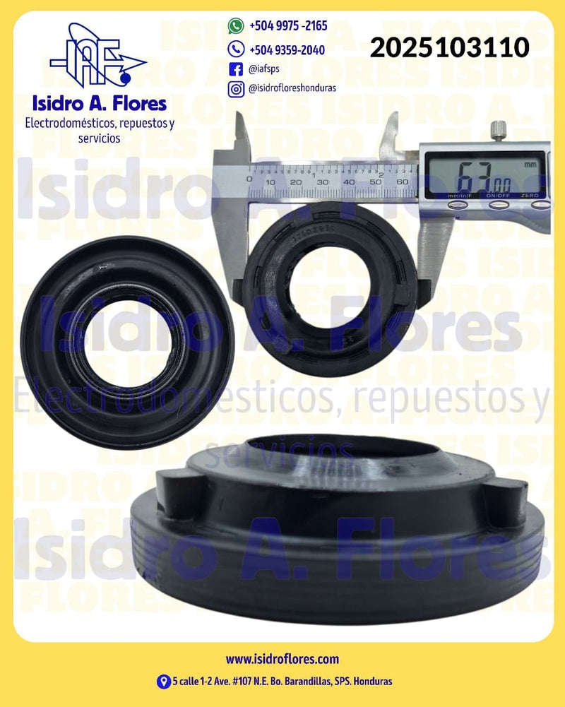 Sello de agua de lavadora, original GE Olimpia