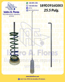 Suspensión ensamble Mabe resorte verde 25.5"