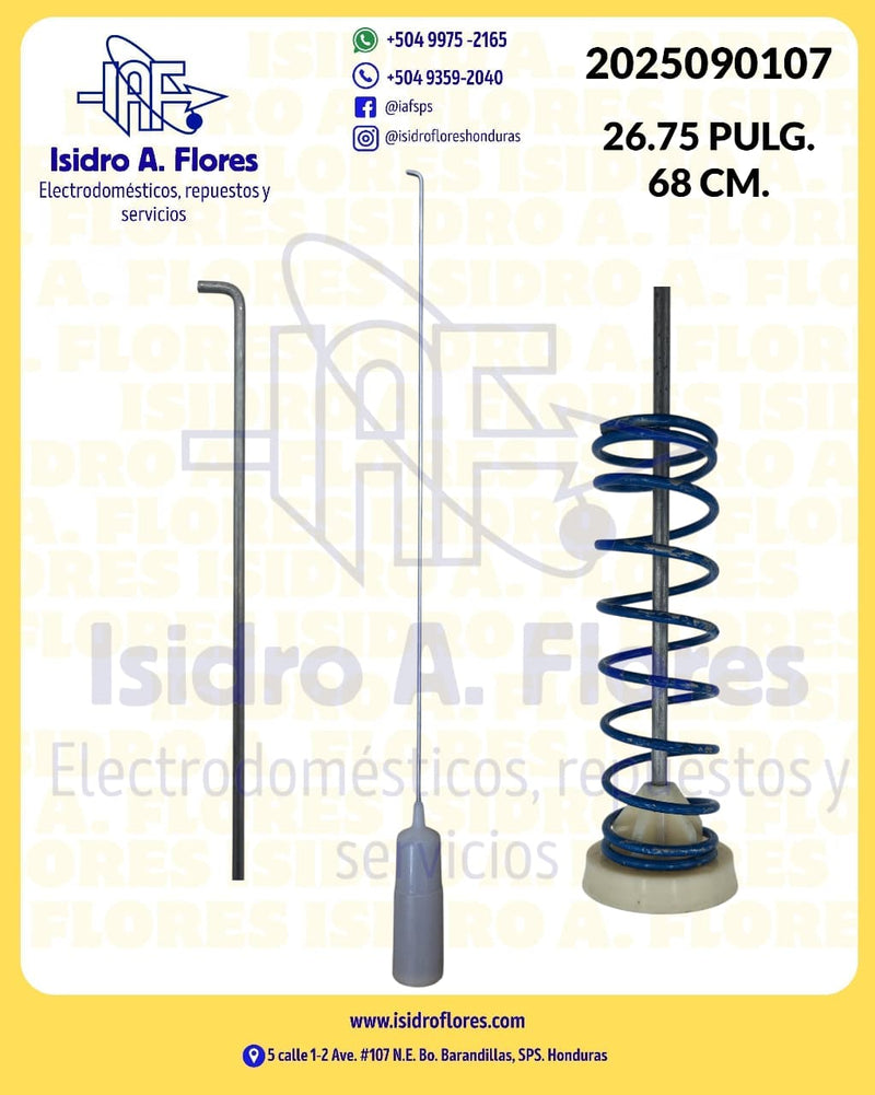 Suspensión original de lavador GE MX Varilla 27" Azul