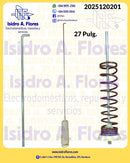 Suspensión original  27" resorte morado, para lavadora GE - Mabe