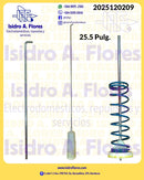 Varilla suspensión original de 25.5"  GE - Mabe  resorte azul