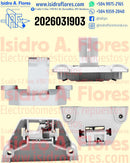Actuador de puerta nariz recto, original de lavadora GE Kraken