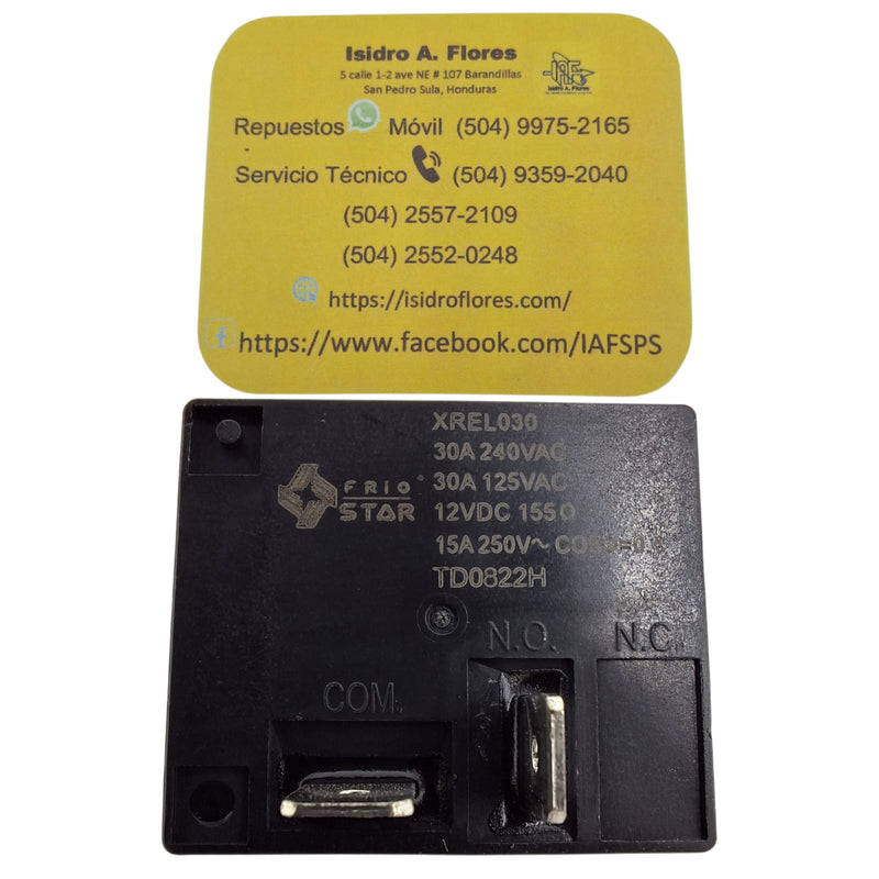 Relay 12V Para tarjeta DC 1550, 30A 240 VAC 28VDC Frio Star