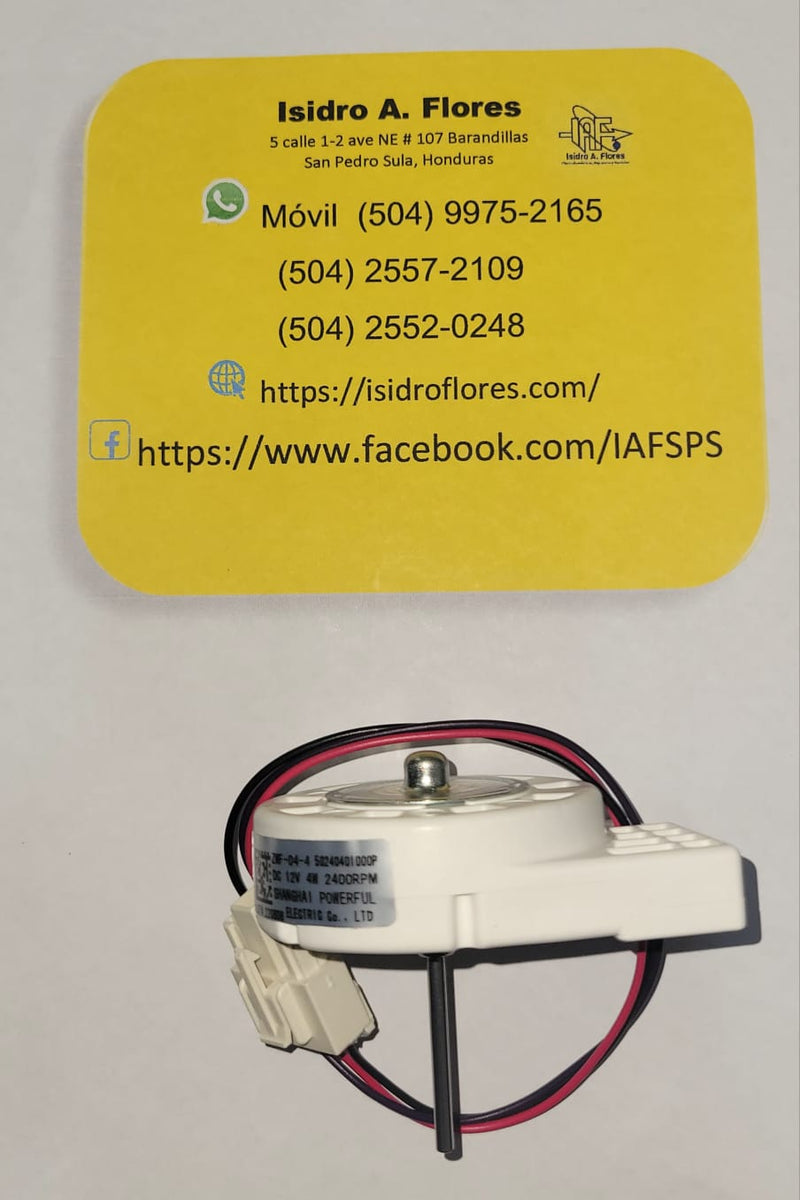 Motor evaporador Midea 12V 4W, DC, 2400RPM  ZWF-04-4 para refrigerador