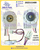 Motor evaporador Midea 12V 4W, DC, 2400RPM  ZWF-04-4 para refrigerador