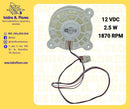 Motor evaporador Samsung blower ZWF-30-3 DC12V 2.5W 1870RPM 3 cables