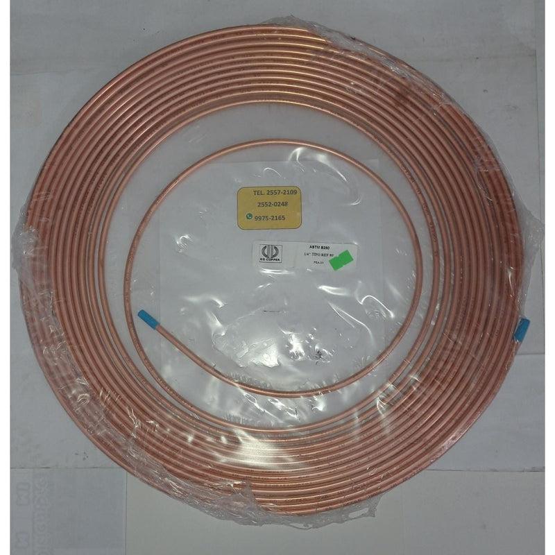 Tubo de cobre flexible 1/4 precio por pie '